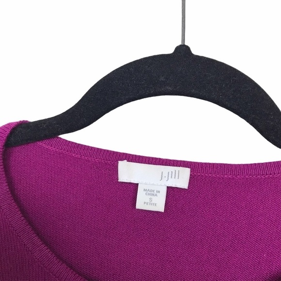 J Jill Purple Cotton Blend Sweater - Picture 3 of 8